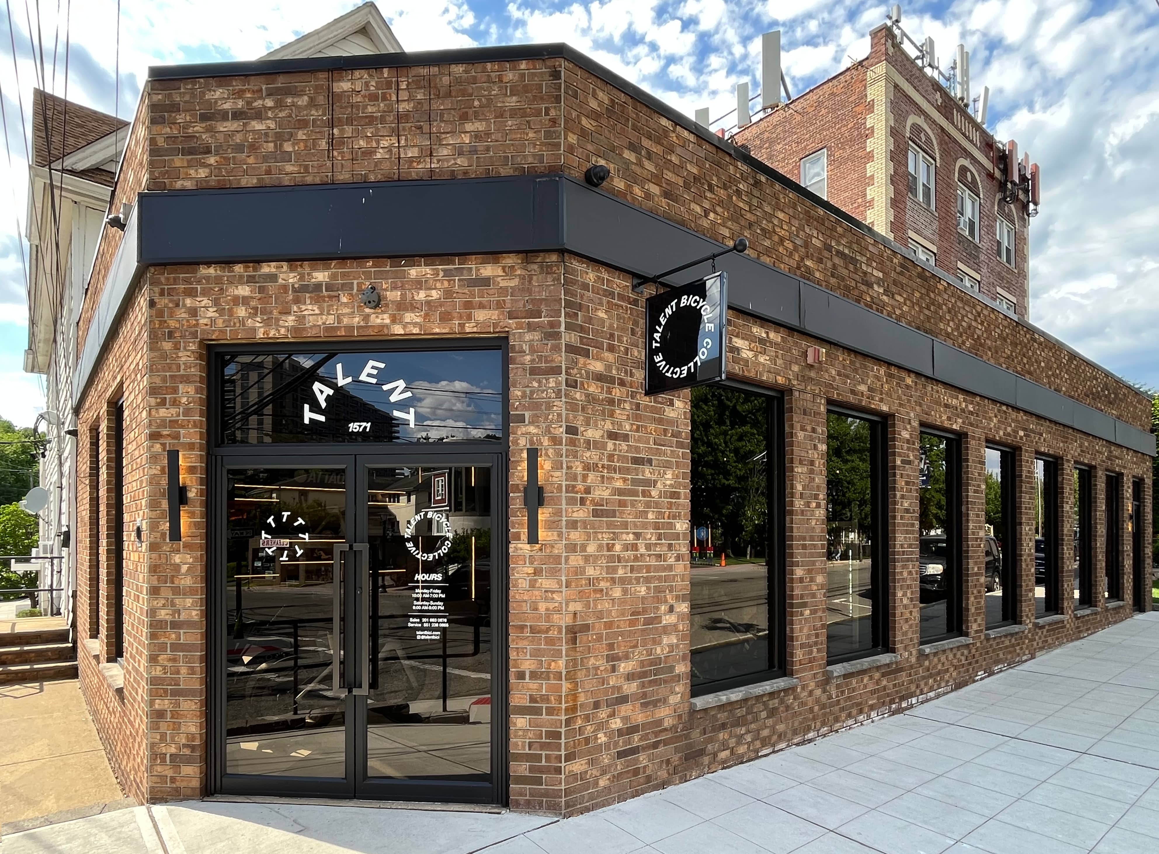 Exterior view of the Talentbici strorefront in Fort Lee, NJ.